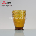 Amber Fish Form Water Juice Glass Cup Set